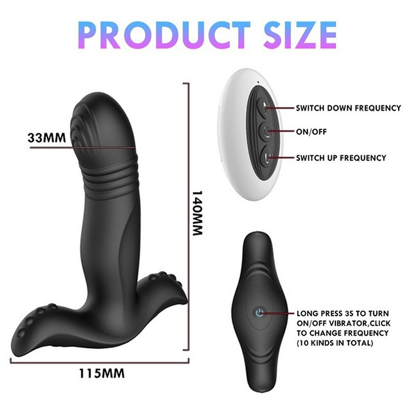 Anal Plug Thrusting Vibrator