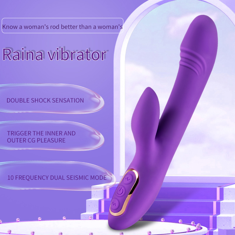 G Spot Rabbit Vibrator Clitoris Masážní přístroj pro ženy Fialový