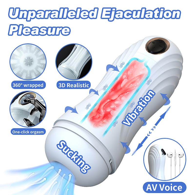 Penis Stroker For Men Masturbator Vacuum Vibrating